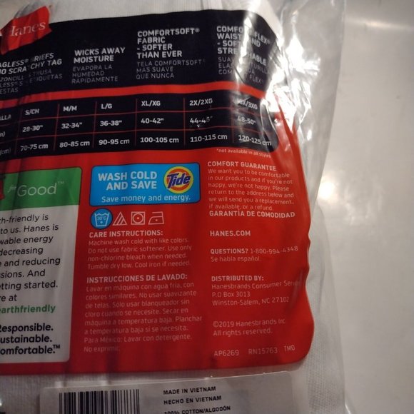 Hanes Underwear & Socks Hanes Mens Comfortsoft Briefs 9 Pack White